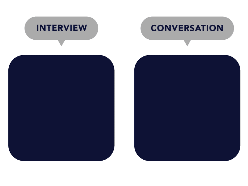 Conversations, not user interviews